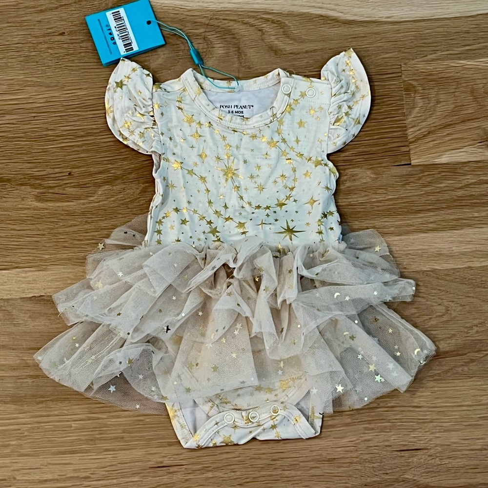 Posh Peanut Bodysuit with Tutu - NWT 3-6 months